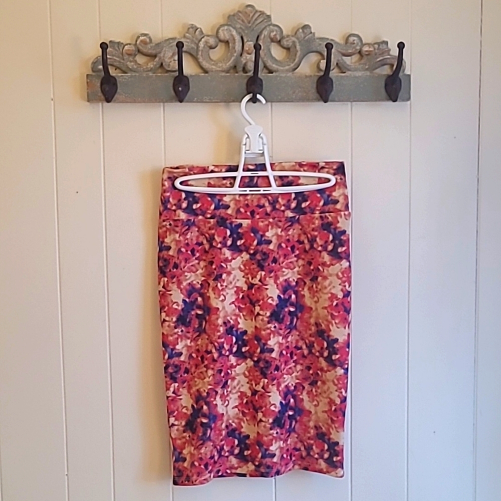 LULAROE XSmall Floral Pencil Skirt